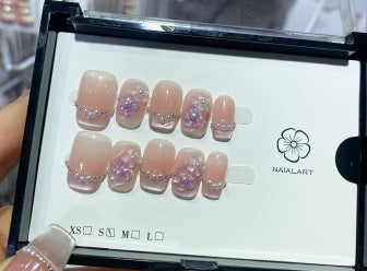 Luxury Handmade Art Adult Finger Nail D225
