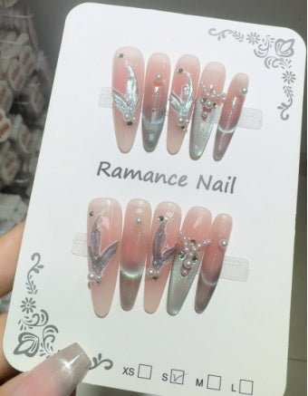 Luxury Handmade Art Adult Finger Nail D1170 - Sein Nails Wholesale