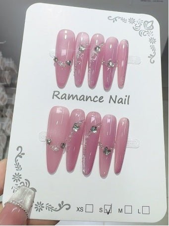 Luxury Handmade Art Adult Finger Nail D1171 - Sein Nails Wholesale
