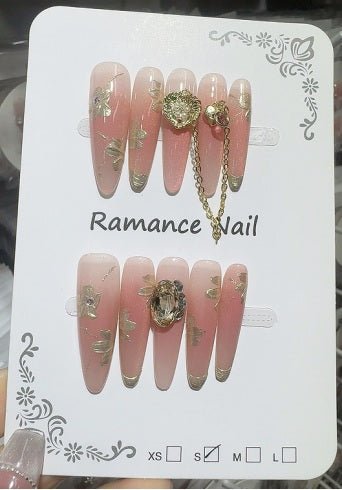 Luxury Handmade Art Adult Finger Nail D1172 - Sein Nails Wholesale