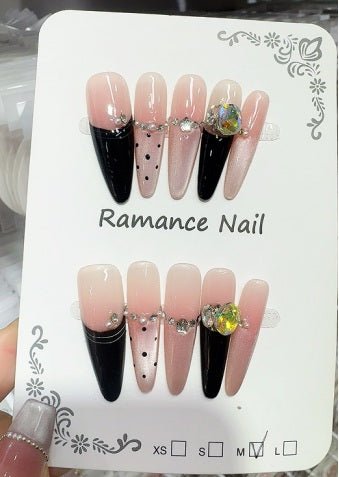 Luxury Handmade Art Adult Finger Nail D1175 - Sein Nails Wholesale