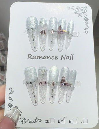 Luxury Handmade Art Adult Finger Nail D1176 - Sein Nails Wholesale