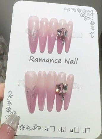 Luxury Handmade Art Adult Finger Nail D1177 - Sein Nails Wholesale