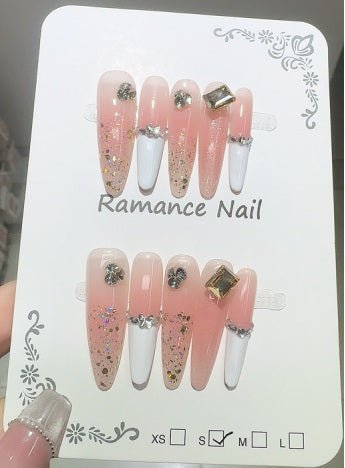Luxury Handmade Art Adult Finger Nail D1178 - Sein Nails Wholesale
