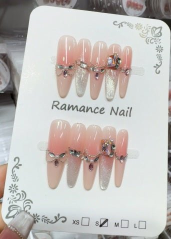 Luxury Handmade Art Adult Finger Nail D1181 - Sein Nails Wholesale