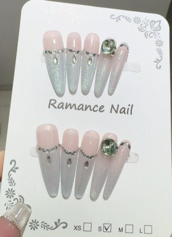 Luxury Handmade Art Adult Finger Nail D1186 - Sein Nails Wholesale