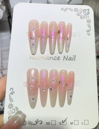 Luxury Handmade Art Adult Finger Nail D1187 - Sein Nails Wholesale