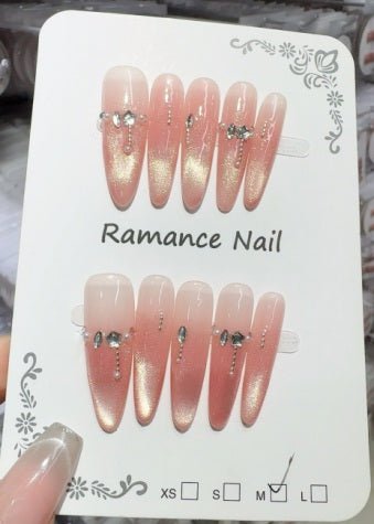Luxury Handmade Art Adult Finger Nail D1188 - Sein Nails Wholesale
