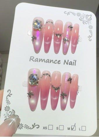 Luxury Handmade Art Adult Finger Nail D1189 - Sein Nails Wholesale