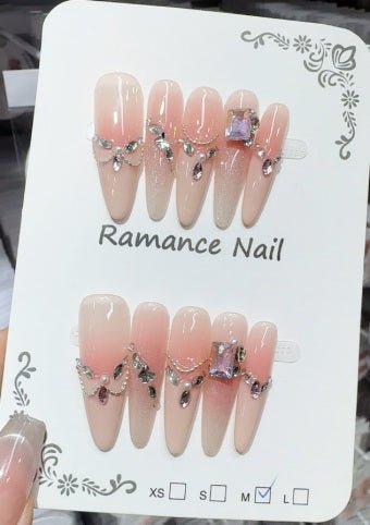 Luxury Handmade Art Adult Finger Nail D1192 - Sein Nails Wholesale