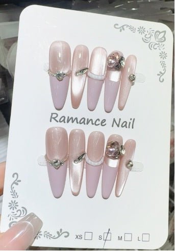 Luxury Handmade Art Adult Finger Nail D1196 - Sein Nails Wholesale