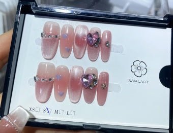 Luxury Handmade Art Adult Finger Nail D216 - Sein Nails Wholesale