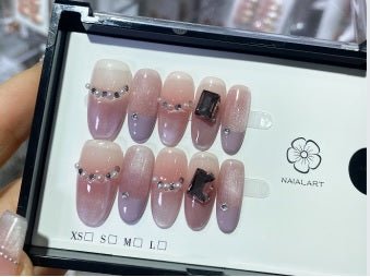 Luxury Handmade Art Adult Finger Nail D224 - Sein Nails Wholesale