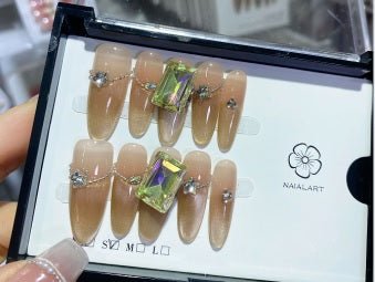 Luxury Handmade Art Adult Finger Nail D237 - Sein Nails Wholesale