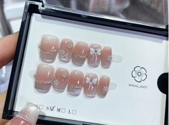 Luxury Handmade Art Adult Finger Nail D238 - Sein Nails Wholesale