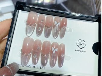 Luxury Handmade Art Adult Finger Nail D241 - Sein Nails Wholesale