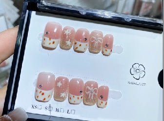 Luxury Handmade Art Adult Finger Nail D243 - Sein Nails Wholesale