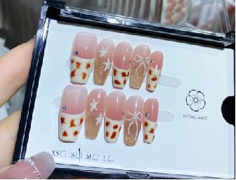 Luxury Handmade Art Adult Finger Nail D244 - Sein Nails Wholesale