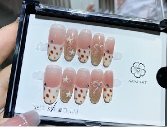 Luxury Handmade Art Adult Finger Nail D245 - Sein Nails Wholesale