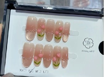 Luxury Handmade Art Adult Finger Nail D247 - Sein Nails Wholesale