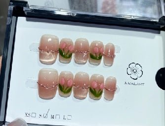 Luxury Handmade Art Adult Finger Nail D248 - Sein Nails Wholesale