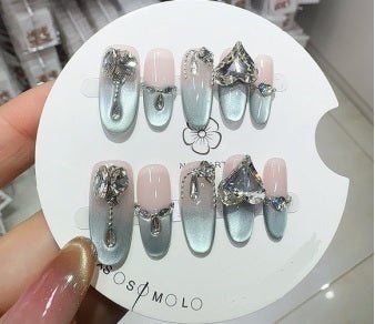 Luxury Handmade Art Adult Finger Nail D251 - Sein Nails Wholesale