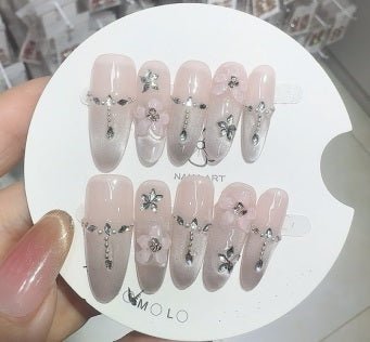Luxury Handmade Art Adult Finger Nail D252 - Sein Nails Wholesale