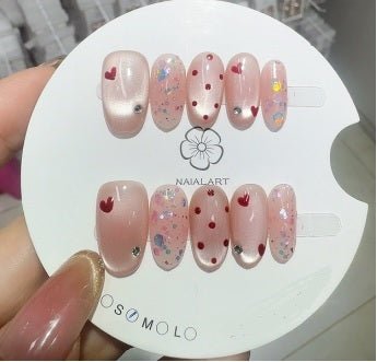 Luxury Handmade Art Adult Finger Nail D253 - Sein Nails Wholesale