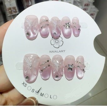 Luxury Handmade Art Adult Finger Nail D255 - Sein Nails Wholesale