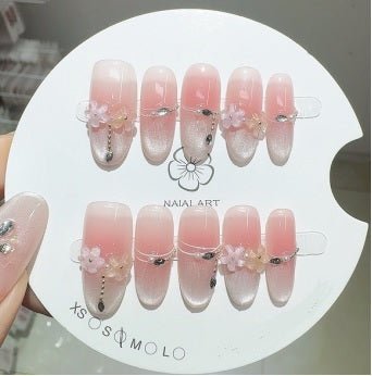 Luxury Handmade Art Adult Finger Nail D260 - Sein Nails Wholesale