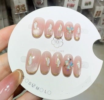 Luxury Handmade Art Adult Finger Nail D262 - Sein Nails Wholesale