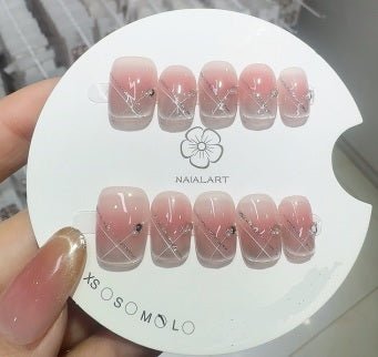 Luxury Handmade Art Adult Finger Nail D267 - Sein Nails Wholesale