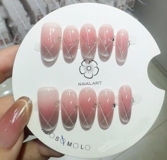 Luxury Handmade Art Adult Finger Nail D268 - Sein Nails Wholesale