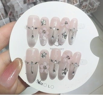 Luxury Handmade Art Adult Finger Nail D269 - Sein Nails Wholesale