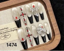 Luxury Handmade Art Adult Finger Nail Y1474 - Sein Nails Wholesale
