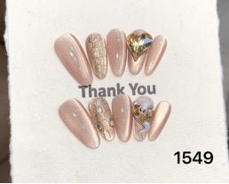 Luxury Handmade Art Adult Finger Nail Y1549 - Sein Nails Wholesale