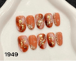 Luxury Handmade Art Adult Finger Nail Y1949 - Sein Nails Wholesale