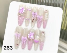 Luxury Handmade Art Adult Finger Nail Y263 - Sein Nails Wholesale