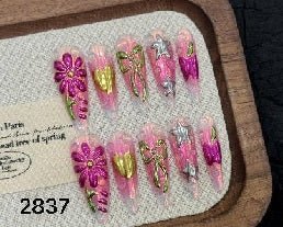 Luxury Handmade Art Adult Finger Nail Y2837 - Sein Nails Wholesale