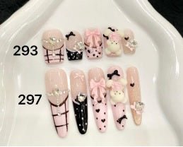 Luxury Handmade Art Adult Finger Nail Y297 - Sein Nails Wholesale