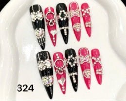 Luxury Handmade Art Adult Finger Nail Y324 - Sein Nails Wholesale