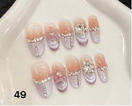 Luxury Handmade Art Adult Finger Nail Y49 - Sein Nails Wholesale