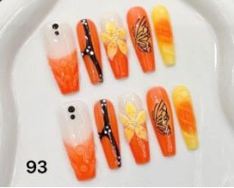 Luxury Handmade Art Adult Finger Nail Y93 - Sein Nails Wholesale