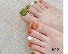 Luxury Handmade Art Adult Toe Nail YB12 - Sein Nails Wholesale