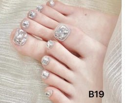 Luxury Handmade Art Adult Toe Nail YB19 - Sein Nails Wholesale