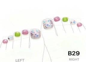 Luxury Handmade Art Adult Toe Nail YB29 - Sein Nails Wholesale