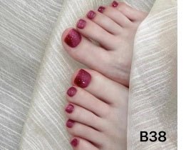 Luxury Handmade Art Adult Toe Nail YB38 - Sein Nails Wholesale