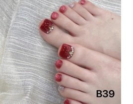 Luxury Handmade Art Adult Toe Nail YB39 - Sein Nails Wholesale