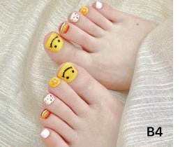 Luxury Handmade Art Adult Toe Nail YB4 - Sein Nails Wholesale