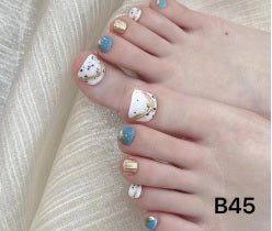Luxury Handmade Art Adult Toe Nail YB45 - Sein Nails Wholesale